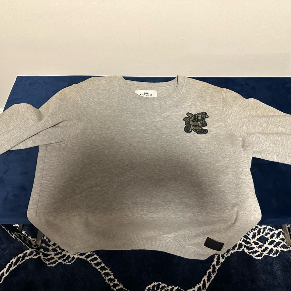 Coach Heather Gray Crewneck Sweatshirt